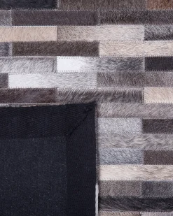 Beliani Matto Lehmannahka Ruskea/Harmaa 140 X 200 Cm Ahilli Online