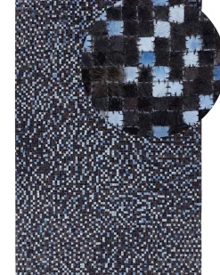 Beliani Matto Lehmannahka Ruskea/Sininen 160 X 230 Cm Ikisu Best