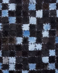 Beliani Matto Lehmannahka Ruskea/Sininen 160 X 230 Cm Ikisu Best