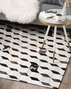 Beliani Matto Lehmannahka Valkoinen 160 X 230 Cm Alpkoy Cheap