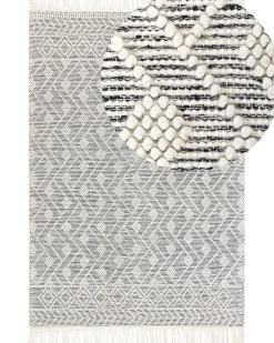 Beliani Matto Musta/Valkoinen 160 X 230 Cm Kavak Online