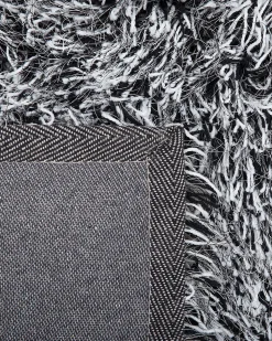 Beliani Matto Musta/Valkoinen 160 X 230 Cm Cide Flash Sale