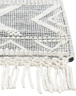 Beliani Matto Musta/Valkoinen 160 X 230 Cm Pazar Cheap