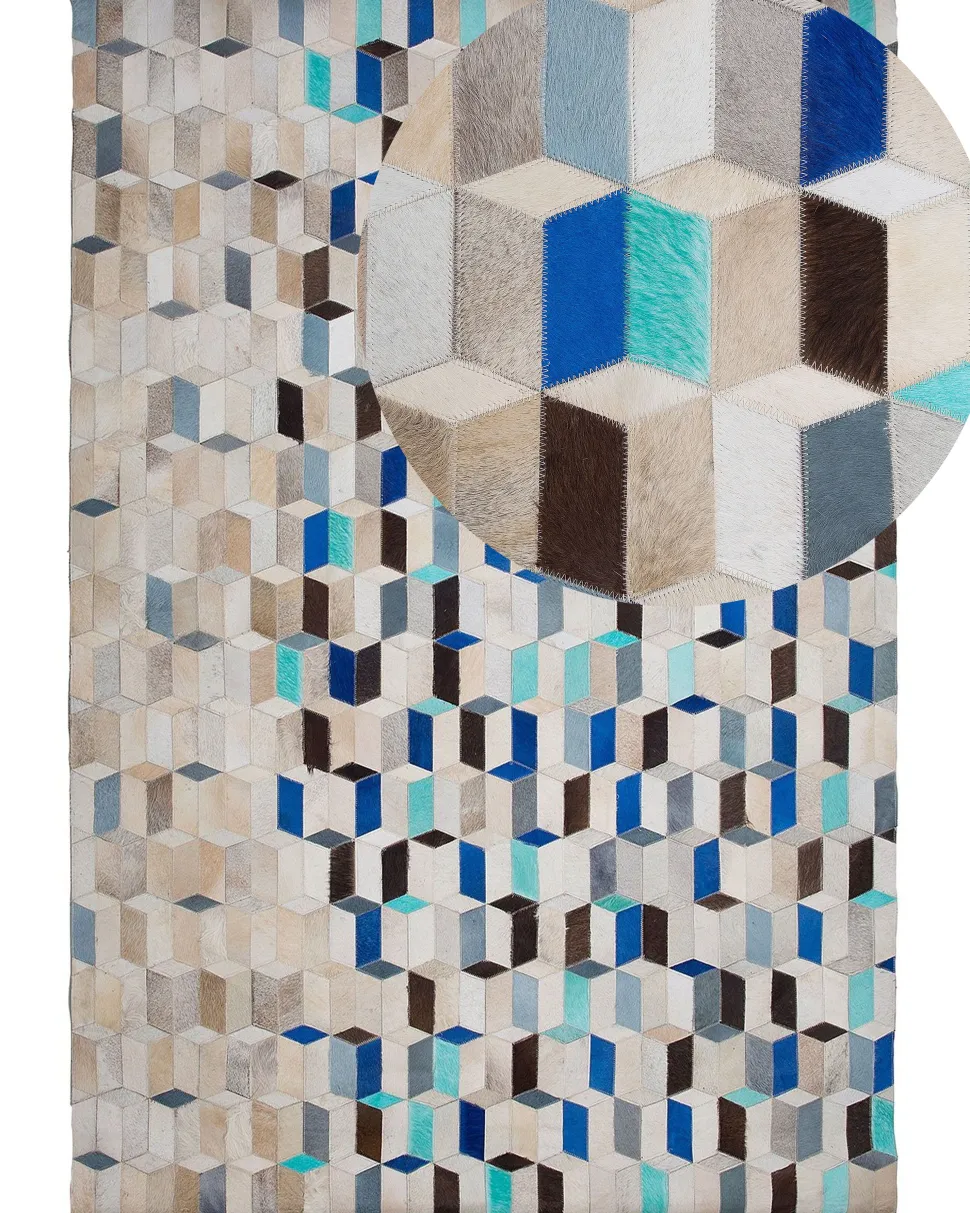 Beliani Matto Nahka Monivarinen 140 X 200 Cm Gidirli Shop