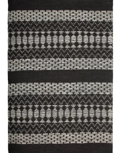 Beliani Matto Nahka Musta/Beige 140 X 200 Cm Sokun Cheap