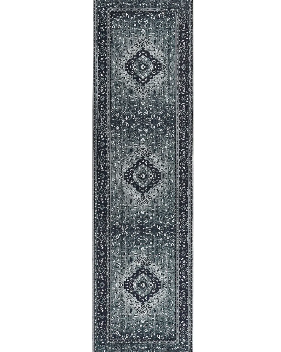 Beliani Matto Polyesteri Harmaa 80 X 300 Cm Vadkadam Discount