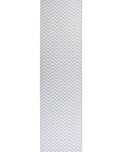 Beliani Matto Polyesteri Valkoinen/Harmaa 80 X 300 Cm Saikheda Shop