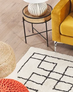 Beliani Matto Puuvilla Beige 160 X 230 Cm Turhal New