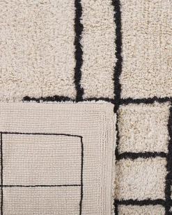 Beliani Matto Puuvilla Beige 160 X 230 Cm Turhal New