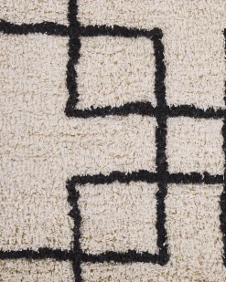 Beliani Matto Puuvilla Beige 160 X 230 Cm Turhal New