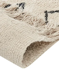 Beliani Matto Puuvilla Beige 160 X 230 Cm Somek Cheap