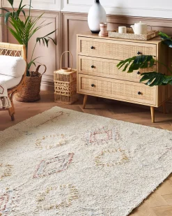 Beliani Matto Puuvilla Beige 160 X 230 Cm Bettiah Sale