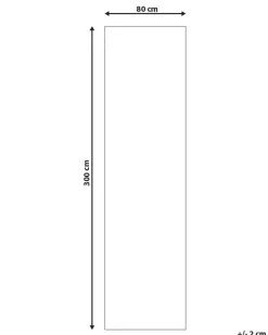 Beliani Matto Puuvilla Beige 80 X 300 Cm Sellik Outlet