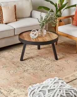 Beliani Matto Puuvilla Beige 160 X 230 Cm Matarim Sale