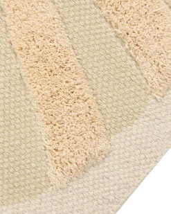 Beliani Matto Puuvilla Beige 80 X 150 Cm Balari Clearance