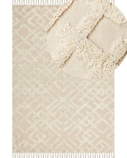 Beliani Matto Puuvilla Beige 160 X 230 Cm Ardahan Sale