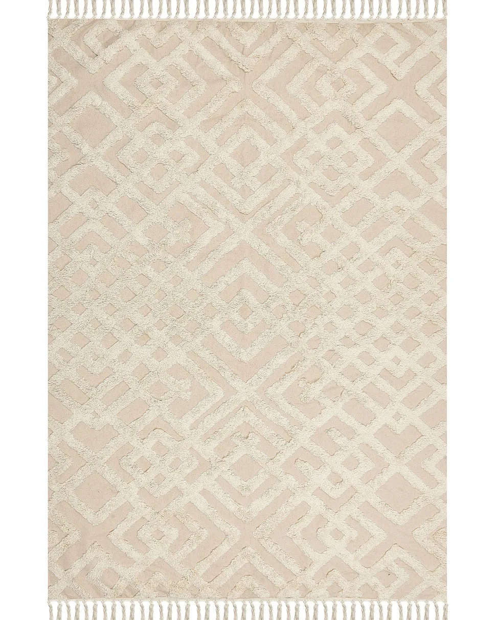 Beliani Matto Puuvilla Beige 160 X 230 Cm Ardahan Sale