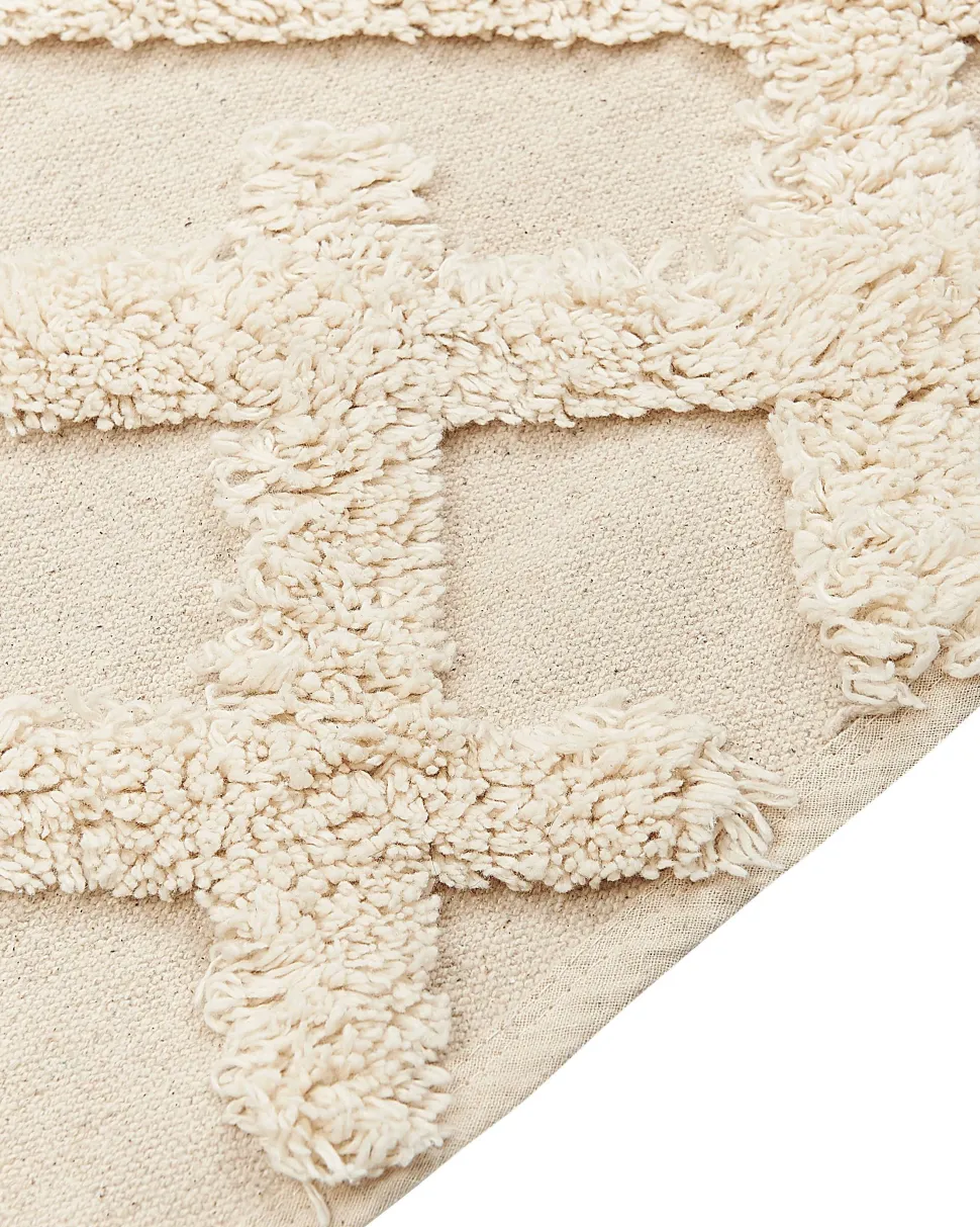 Beliani Matto Puuvilla Beige 160 X 230 Cm Ardahan Sale