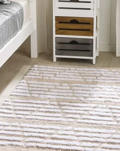 Beliani Matto Puuvilla Beige 120 X 180 Cm Ahirli Cheap