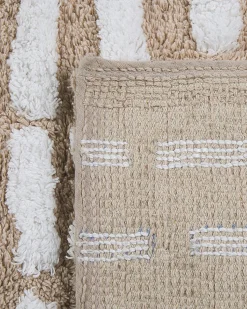 Beliani Matto Puuvilla Beige 120 X 180 Cm Ahirli Cheap