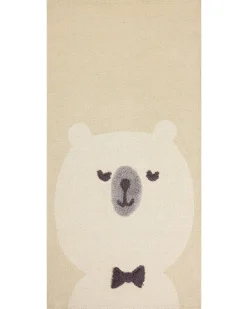 Beliani Matto Puuvilla Beige 80 X 150 Cm Simau Hot