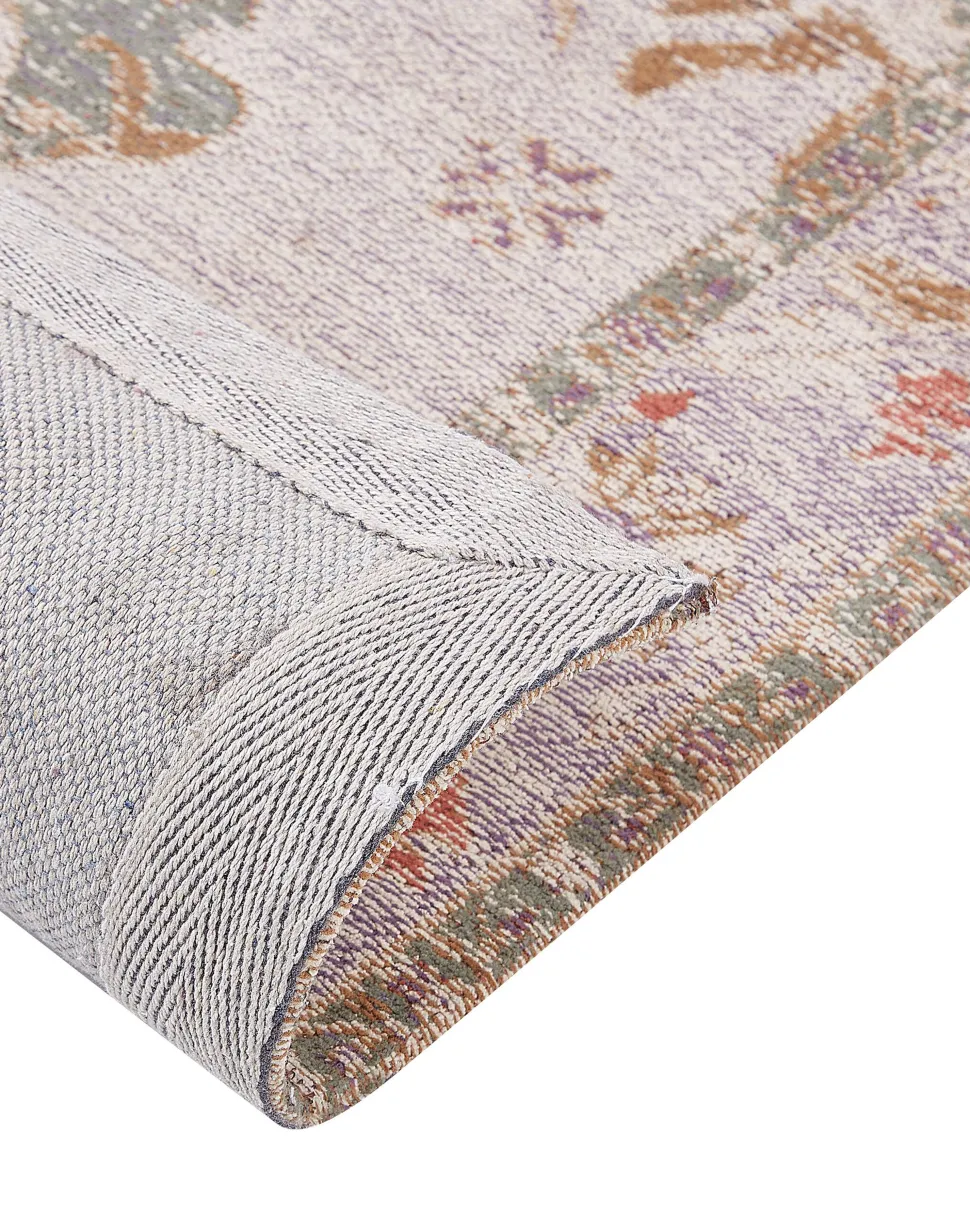 Beliani Matto Puuvilla Beige 80 X 300 Cm Yanoba Flash Sale