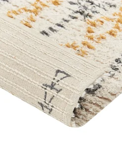 Beliani Matto Puuvilla Beige/Keltainen 160 X 230 Cm Kadapa Online