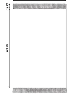 Beliani Matto Puuvilla Beige/Musta 160 X 230 Cm Eldes Sale