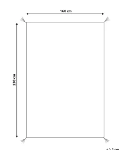 Beliani Matto Puuvilla Beige/Musta 160 X 230 Cm Maltepe Clearance