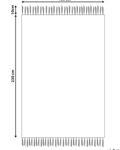 Beliani Matto Puuvilla Beige/Musta 160 X 230 Cm Konur Flash Sale