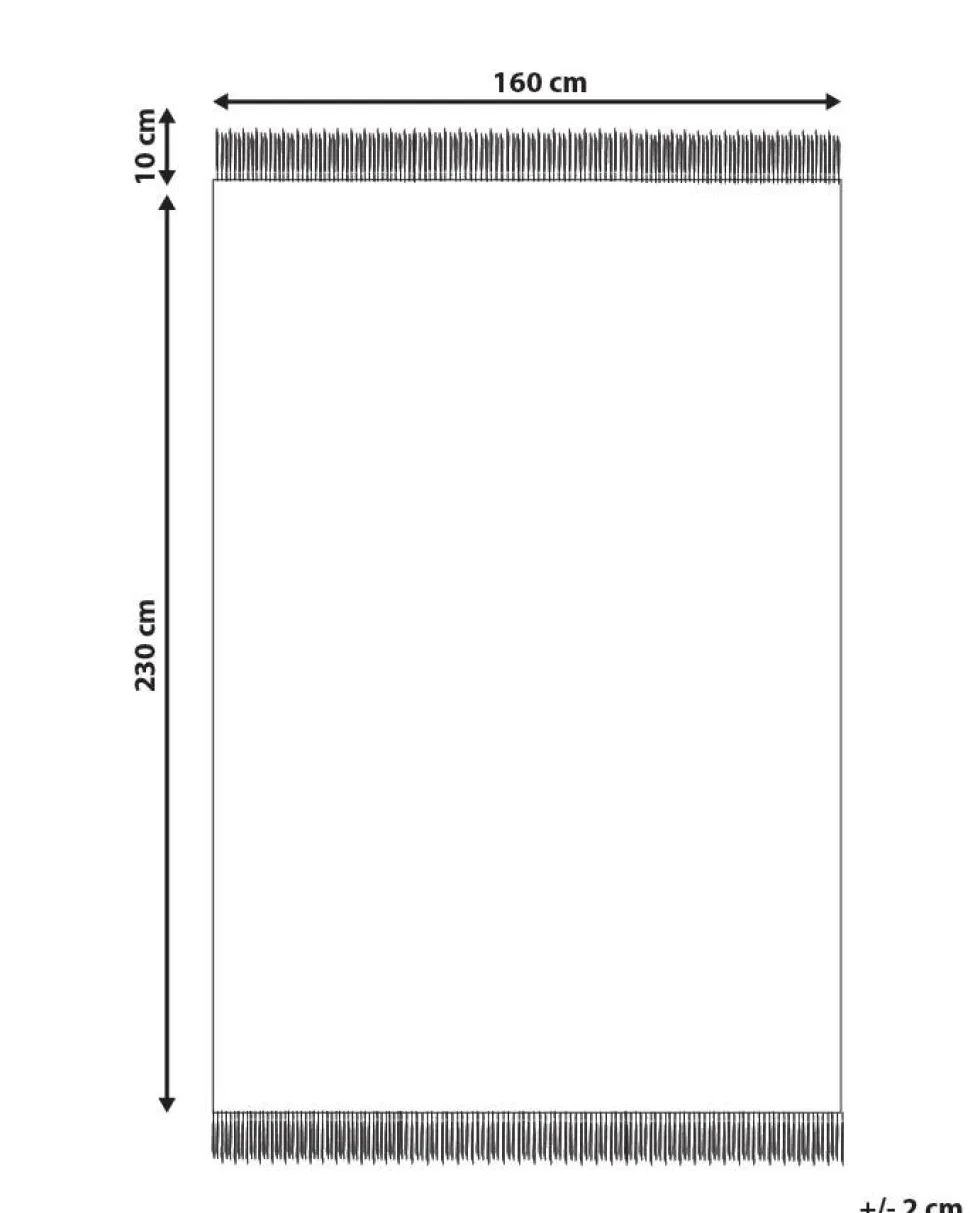 Beliani Matto Puuvilla Beige/Musta 160 X 230 Cm Sazli Cheap