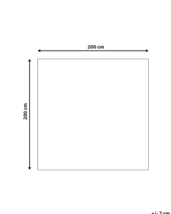 Beliani Matto Puuvilla Beige/Ruskea 200 X 200 Cm Akoren Outlet