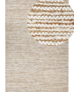 Beliani Matto Puuvilla Beige/Valkoinen 200 X 300 Cm Barkhan Hot