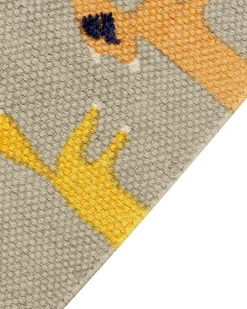 Beliani Matto Puuvilla Harmaa 80 X 150 Cm Bankgo Hot