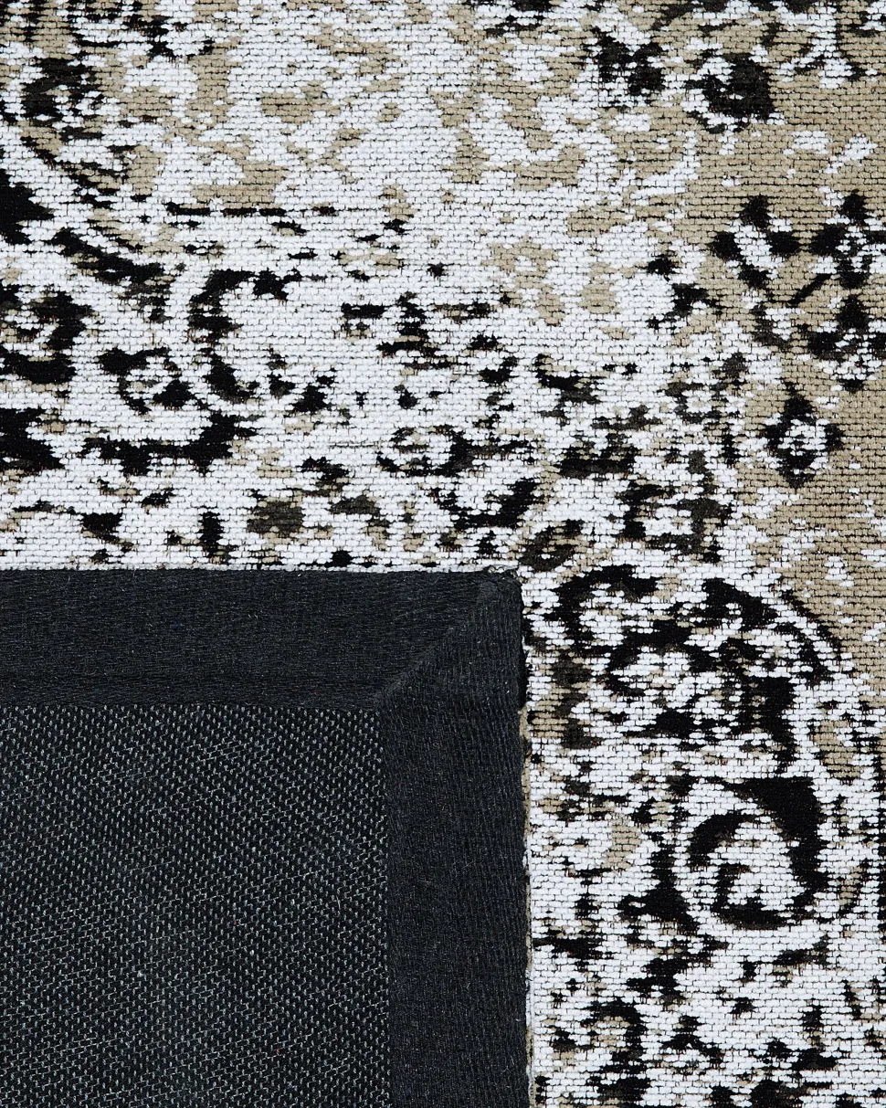 Beliani Matto Puuvilla Harmaa/Beige 140 X 200 Cm Almus New