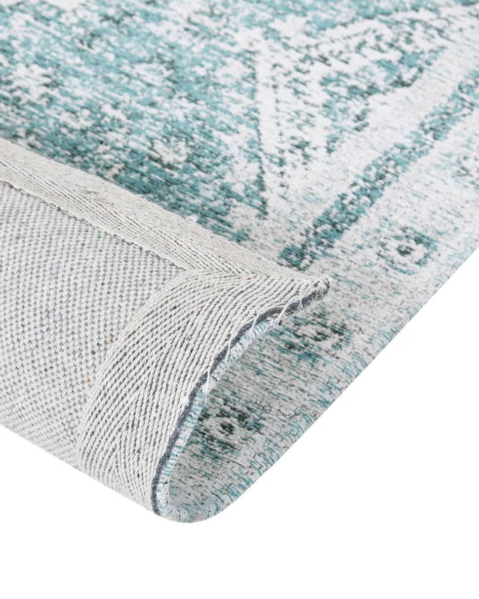 Beliani Matto Puuvilla Mintunvihrea 160 X 230 Cm Fulla Online