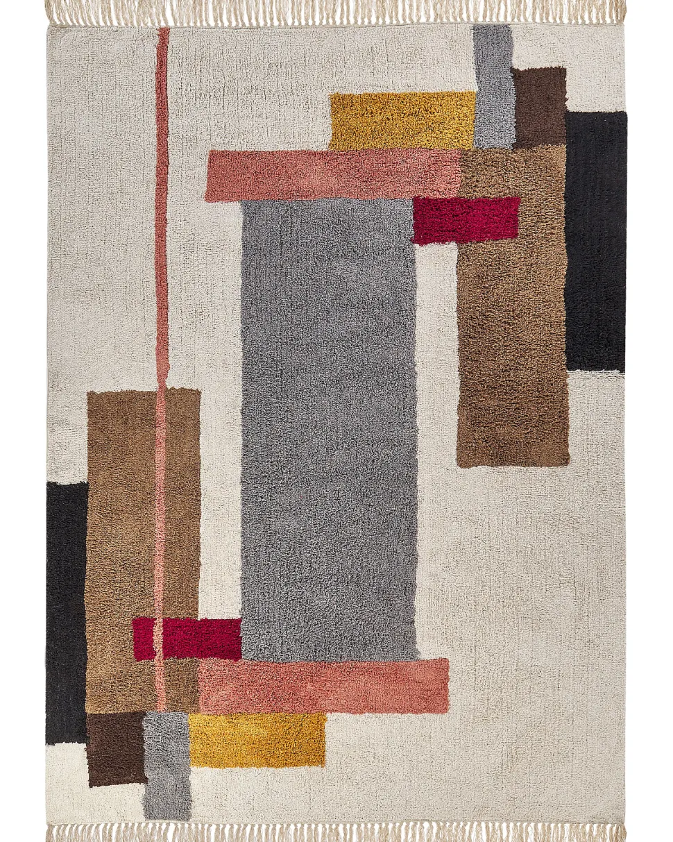 Beliani Matto Puuvilla Monivarinen 160 X 230 Cm Niksar Online