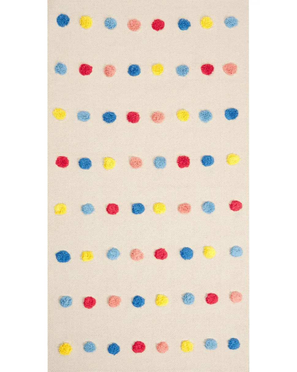 Beliani Matto Puuvilla Monivarinen 80 X 150 Cm Leles Store