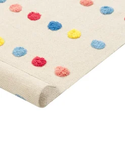 Beliani Matto Puuvilla Monivarinen 80 X 150 Cm Leles Store