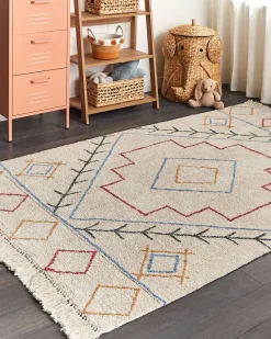 Beliani Matto Puuvilla Monivarinen 160 X 230 Cm Kuskan Fashion