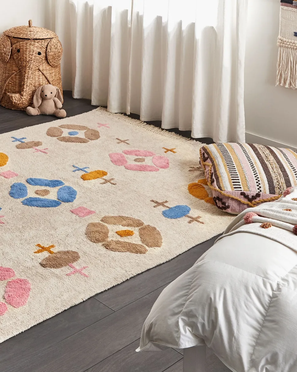 Beliani Matto Puuvilla Monivarinen 160 X 230 Cm Daran Discount