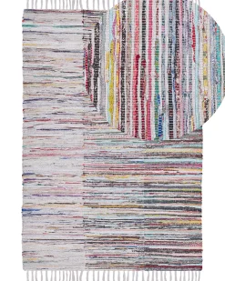 Beliani Matto Puuvilla Monivarinen 160 X 230 Cm Mersin Cheap