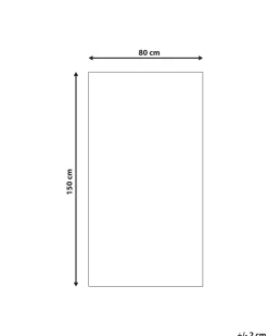 Beliani Matto Puuvilla Monivarinen 80 X 150 Cm Blang Shop