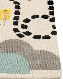 Beliani Matto Puuvilla Monivarinen 80 X 150 Cm Sazak Clearance