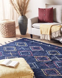 Beliani Matto Puuvilla Musta 160 X 230 Cm Corum Outlet