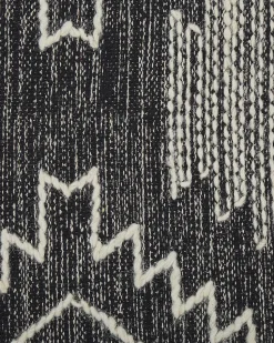 Beliani Matto Puuvilla Musta/Valkoinen 160 X 230 Cm Arbaa Best Sale