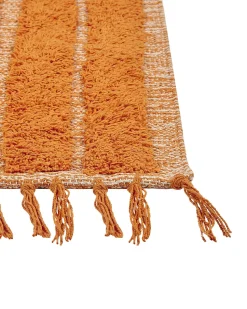 Beliani Matto Puuvilla Oranssi 80 X 150 Cm Hakkari Best Sale