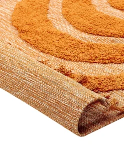 Beliani Matto Puuvilla Oranssi 80 X 150 Cm Hakkari Best Sale