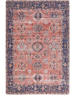 Beliani Matto Puuvilla Punainen/Sininen 140 X 200 Cm Kurin New