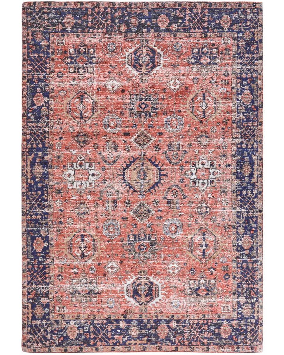 Beliani Matto Puuvilla Punainen/Sininen 140 X 200 Cm Kurin New